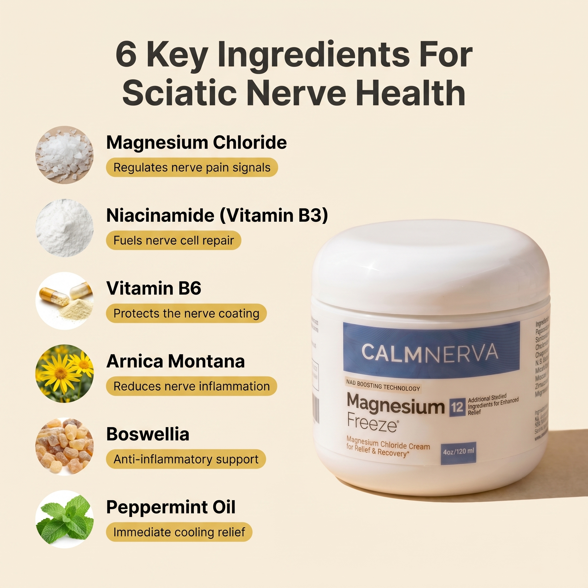 3x Calmnerva Magnesium Freeze